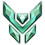 Overwatch Emerald rank icon